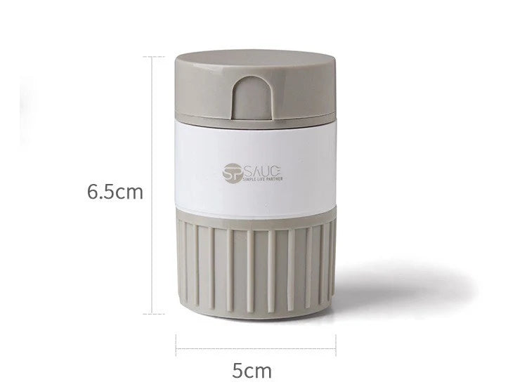 مطحنة حبوب دوائية يدوية 4 في 1 مع علبة تخزين