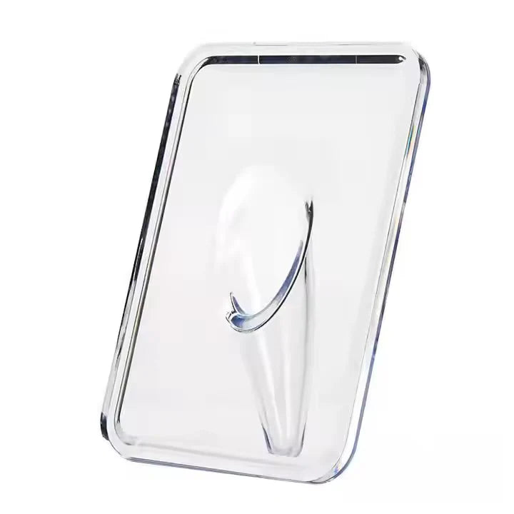 مزهرية أكريليك بشكل كتاب – تصميم عصري بإطار شفاف معلّق